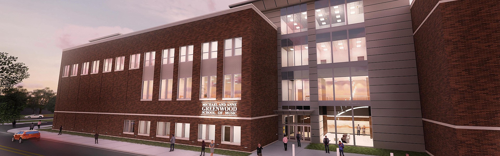 Michael and Anne Greenwood School of Music Breaks Ground
